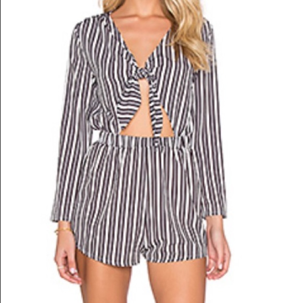 Revolve Striped Romper